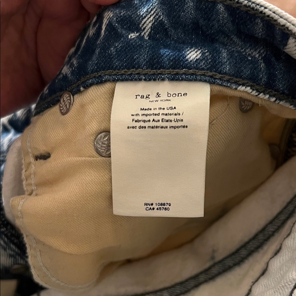 rag & bone Cream Nina Cigarette Jeans - Picture 6 of 7